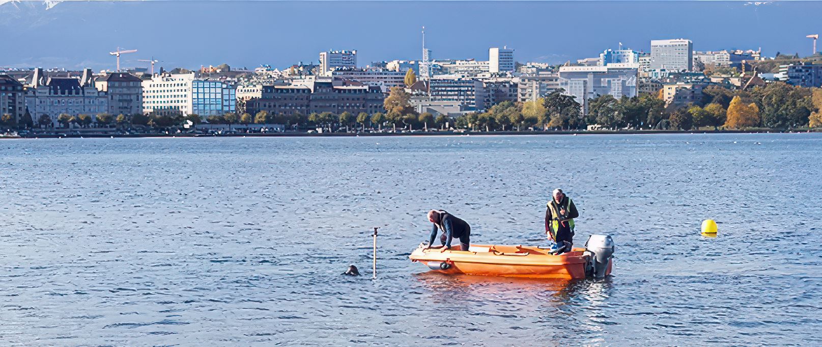 Relevé bathymétrique et de changement de granulométrie pour la plage des Eaux-Vives