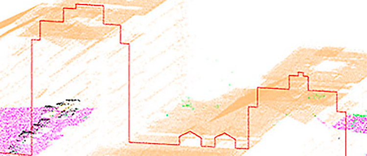 Laser scan nuage de point ferme Constantin